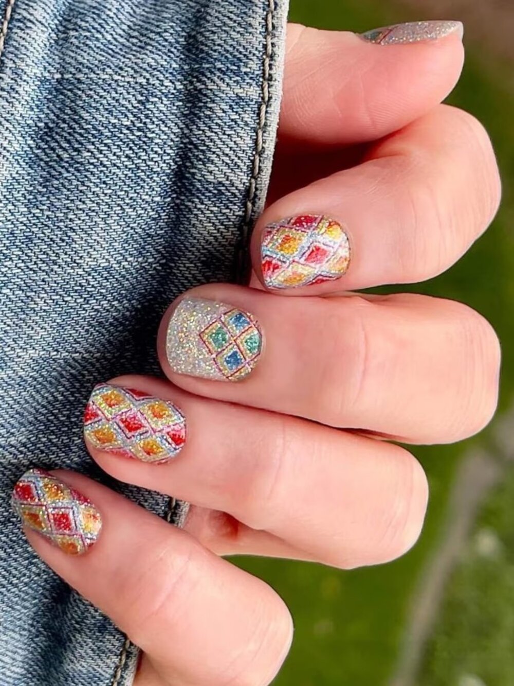 Pinball Queen Color Street Nail Polish Strips Retired Silver Glitter Nail Polish